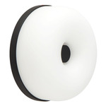 Jada Wall / Ceiling Light - Black / Matte Opal