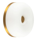 Jada Wall / Ceiling Light - Brushed Gold / Matte Opal