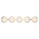 Cleo Bathroom Vanity Light - Chrome / Opal