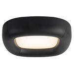 Folio Color-Select Ceiling Light - Black Vegan Leather / Frost