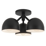 Fosso Semi Flush Ceiling Light - Black