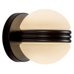 Selene Color-Select Wall Light - Black / Matte Opal