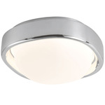 Pebble Color-Select Ceiling Light - Chrome / Matte Opal