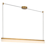 Nio Linear Color-Select Pendant - Vintage Brass / Frosted
