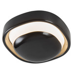 Pebble Color-Select Wall Light - Gloss Black / Matte Opal