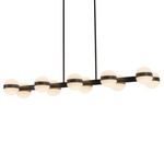 Selene Color-Select Linear Pendant - Black / Matte Opal