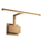 Vega Minor Picture Light - Vintage Brass / Frosted
