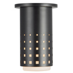 Astoria Ceiling Cylinder - Urban Bronze / Opal