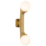 Briar Wall Light - Brushed Gold / Matte Opal