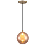 Bolla Mini Pendant - Brushed Gold / Copper / Copper