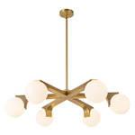 Briar Chandelier - Brushed Gold / Matte Opal
