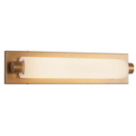 Charleston Bathroom Vanity Light - Vintage Brass / Matte Opal
