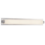 Charleston Bathroom Vanity Light - Chrome / Matte Opal