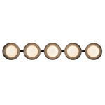Cleo Bathroom Vanity Light - Black / Opal