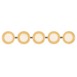 Cleo Bathroom Vanity Light - Brushed Gold / Opal