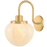 Kristen Wall Sconce - Aged Brass / Cloud