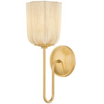Samantha Wall Sconce - Aged Brass / Cotton