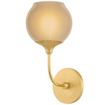 Daya Wall Sconce - Aged Brass / Champagne