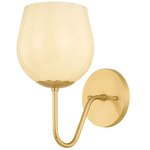 Genevieve Wall Sconce - Aged Brass / Opal Cream