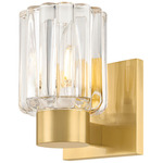 Danae Wall Sconce - Aged Brass / Clear