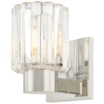 Danae Wall Sconce - Polished Nickel / Clear