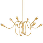 Anaise Chandelier - Aged Brass