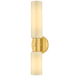 Violetta Wall Sconce - Aged Brass / Opal Cream