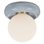 Tyra Ceiling Light - Ceramic Frost Crackle / Opal Matte