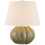 Beata Table Lamp - Aged Brass / Ceramic Harbour Grey