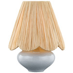 Cailyn Table Lamp - Aged Brass / Ceramic Frost Crackle