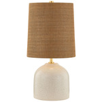 Gladys Table Lamp - Aged Brass / Ceramic Vanilla Bean