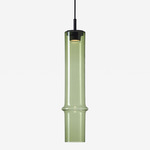 Bamboo Forest Pendant - Black Anodized / Olive Green