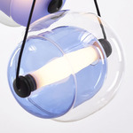 Capsula Pendant - Black / Transparent Violet