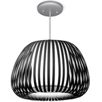 Diego Pendant - Brushed Nickel / Black
