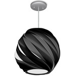 Elume Pendant - Brushed Nickel / Black