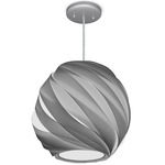 Elume Pendant - Brushed Nickel / Grey