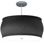 Kris Pendant - Brushed Nickel / Black