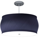 Kris Pendant - Brushed Nickel / Navy