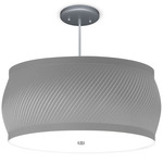 Kris Pendant - Brushed Nickel / Grey