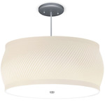 Kris Pendant - Brushed Nickel / Ivory