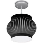 Vibe Pendant - Brushed Nickel / Black