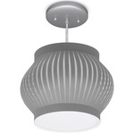 Vibe Pendant - Brushed Nickel / Grey