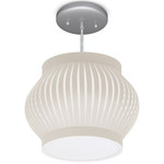 Vibe Pendant - Brushed Nickel / Ivory