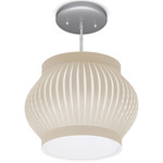 Vibe Pendant - Brushed Nickel / Oatmeal