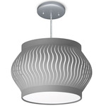 Wade Pendant - Brushed Nickel / Grey