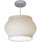 Wade Pendant - Brushed Nickel / Oatmeal