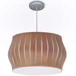 Bruno Pendant - Brushed Nickel / Cherry