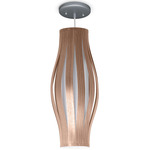 Theo Pendant - Brushed Nickel / Cherry