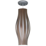 Theo Pendant - Brushed Nickel / Walnut