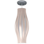 Theo Pendant - Brushed Nickel / Maple